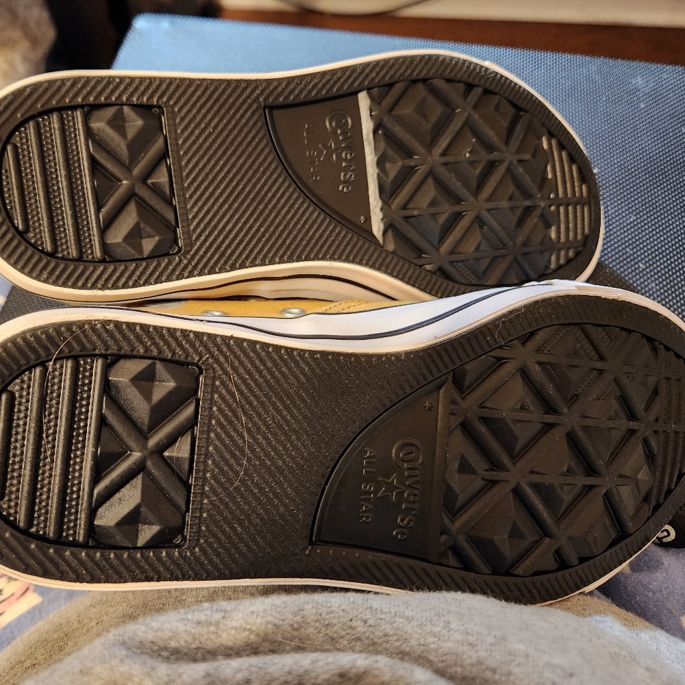 Converse All Star Yellow Canvas Low-Top Sneakers - Picture 4 of 4